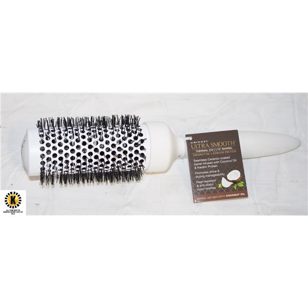 CRICKET THERMAL BARREL HAIRBRUSH WITH TAGS