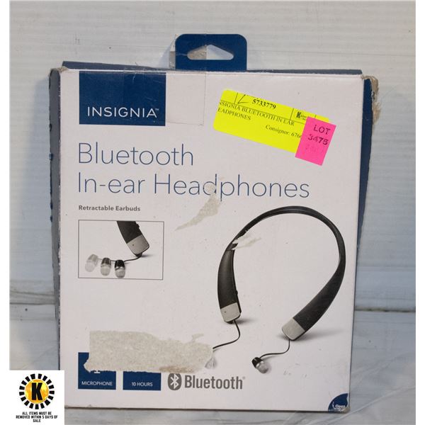 INSIGNIA BLUETOOTH IN EAR HEADPHONES