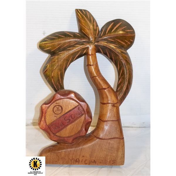 WOODEN PALM TREE (RED STRIPE)