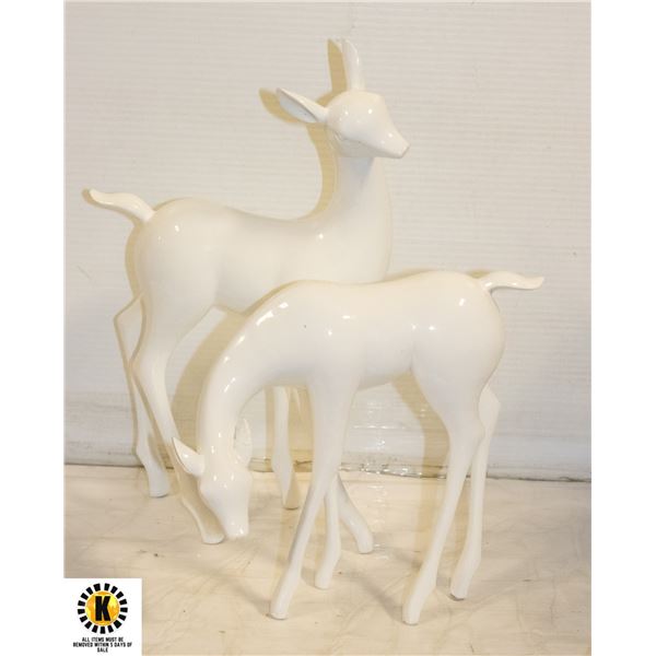 2 SHOWHOME DEER DECOR,13X9 IN,