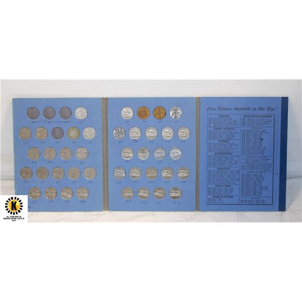 VARIOUS OLD CANADA NICKEL COLLECTION IN BOOKLET