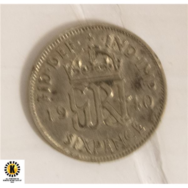 1940 SILVER GREAT BRITAIN THREE PENCE COIN