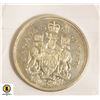 Image 1 : 1963 SILVER CANADA 50 CENTS COIN, CIRCULATED