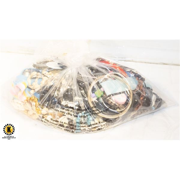 LARGE BAG OF ESTATE JEWELRY-ESTATE