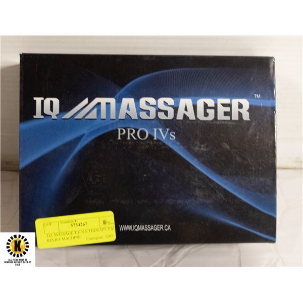 I.Q. MASSAGE T.E.N.S THERAPY PAIN RELIEF MACHINE