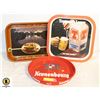Image 1 : 3 METAL BEER TRAYS