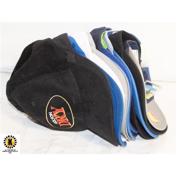 10 BEER HATS AND 10 BOTTLE OPENERS