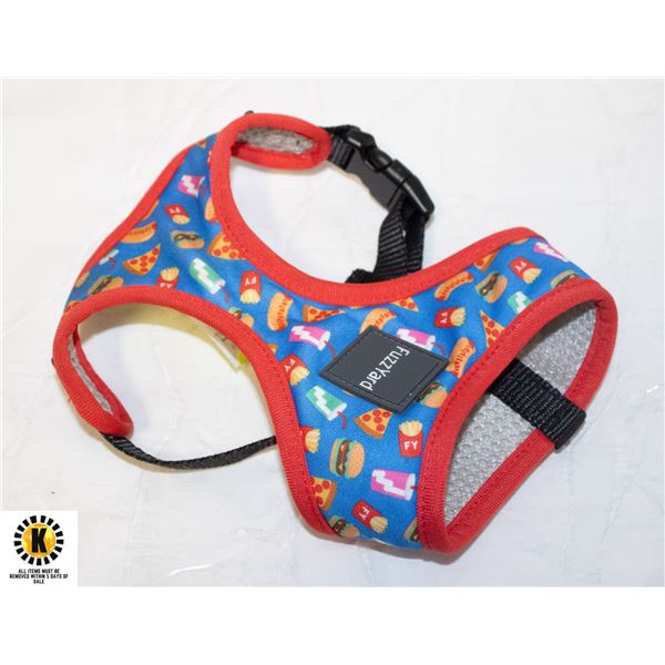 NEW FUZZY ARD FAST FOOD PRINT HARNESS