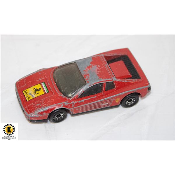 1986 MATCHBOX FERRARI RED MACAU