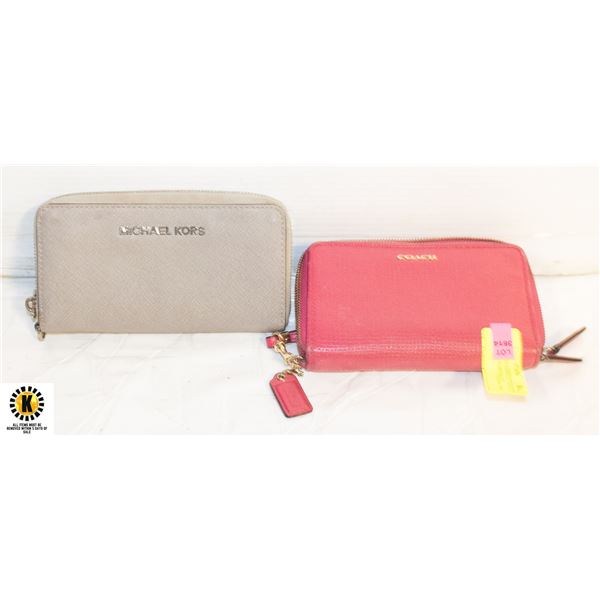 ESTATE COACH WRISTLET WALLET & MICHAEL KORS WALLET