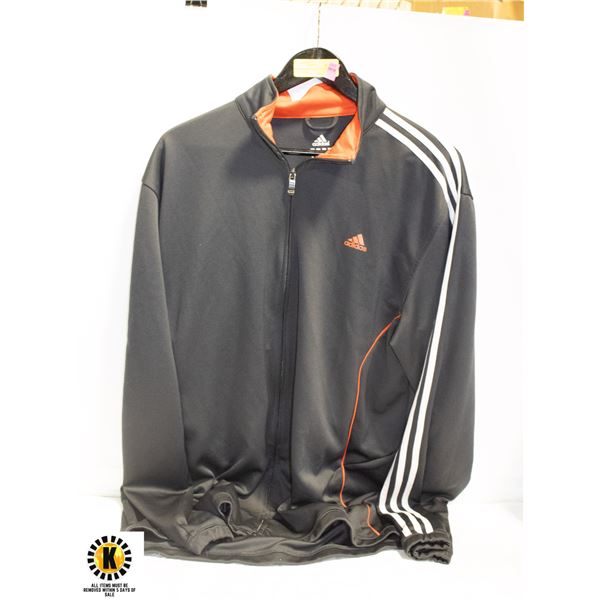 ADIDAS BLACK & WHITE MEN'S JACKET - MEN'S