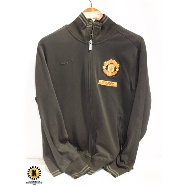 NIKE MANCHESTER UNITED BLACK ZIP-UP JACKET -