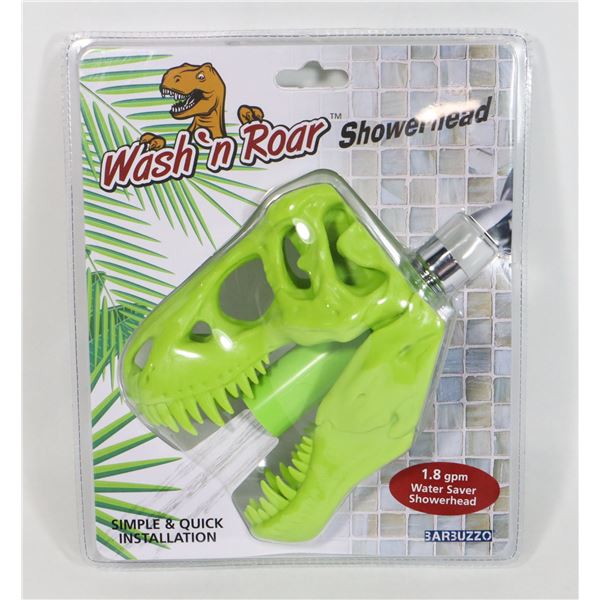 NEW WASH 'N ROAR SHOWERHEAD (T-REX SHAPE SHOWER