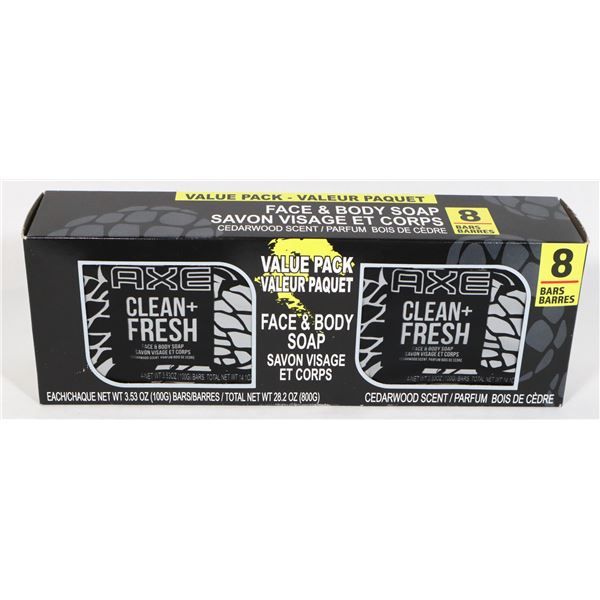 NEW 8PACK AXE FACE AND BODY SOAP