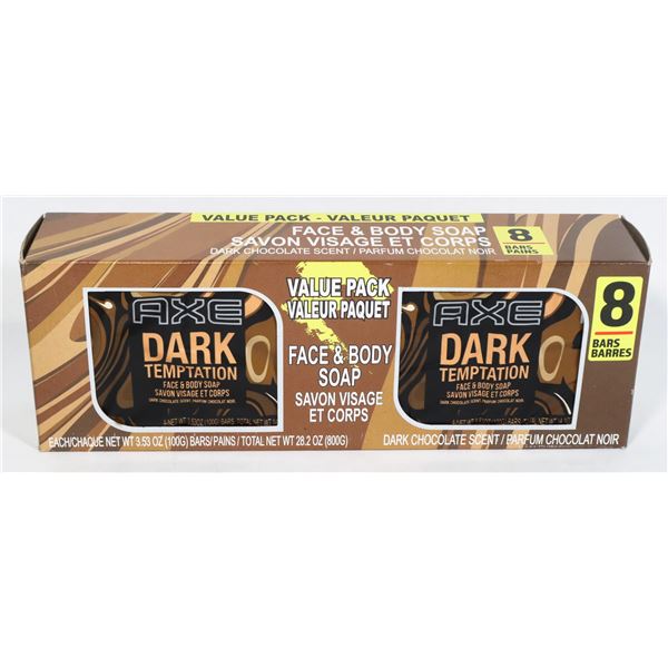 NEW 8PACK AXE FACE AND BODY SOAP