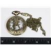 Image 1 : NEW AQUARIUS THEME POCKET WATCH WITH CHAIN