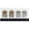 Image 1 : NEW 4PC SET OF METAL BEE TEETH HAIR COMBS