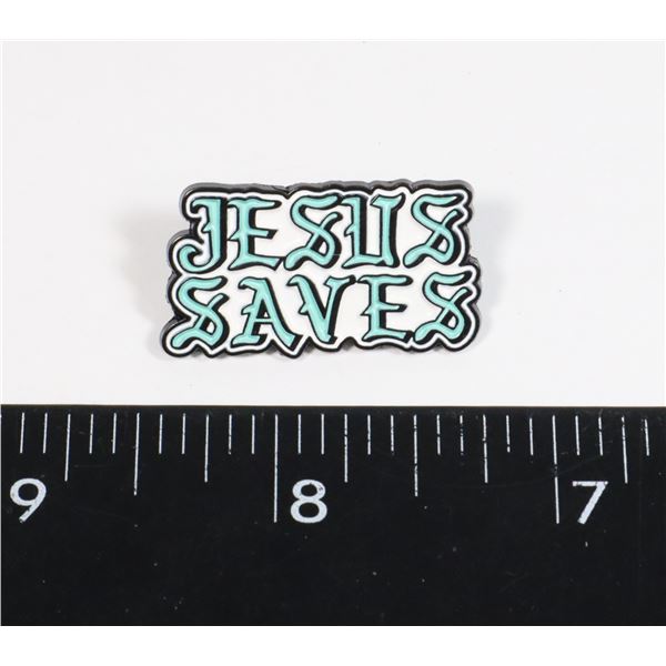 NEW JESUS SAVES LAPEL PIN