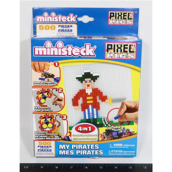 NEW 500PC MY PIRATES PIXEL PICS 4-IN-1 CREATE