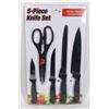 Image 1 : NEW 5PC KITCHEN KNIFE SET