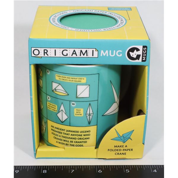 NEW ORIGAMI MUG WITH 40 SHEETS OF ORIGAMI PAPER