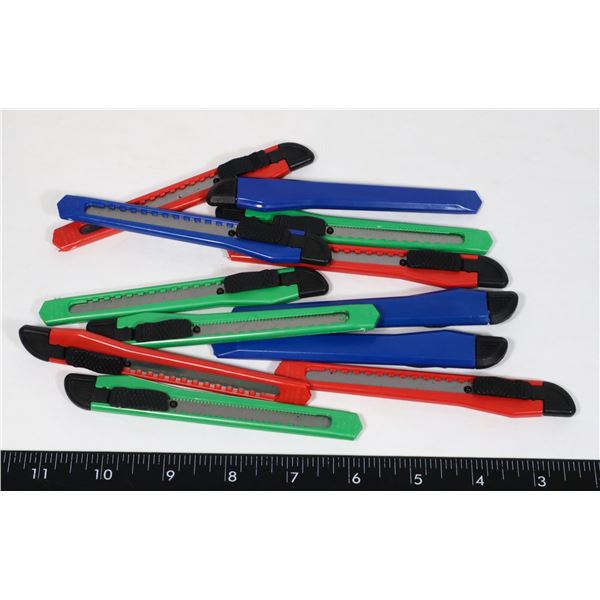 12 PACK OF NEW SMALL UTILITY BLADES/ CRAFTING