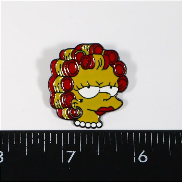 NEW SIMPSONS LISA IN CURLERS THEME LAPEL PIN