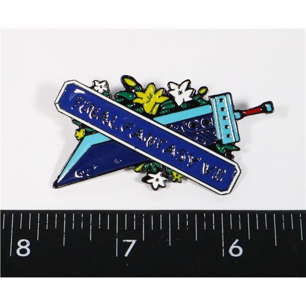 NEW FINAL FANTASY VII SWORD THEME LAPEL PIN