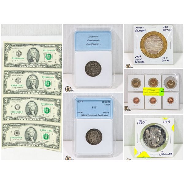 FEATURED COINS AND CURRENCY