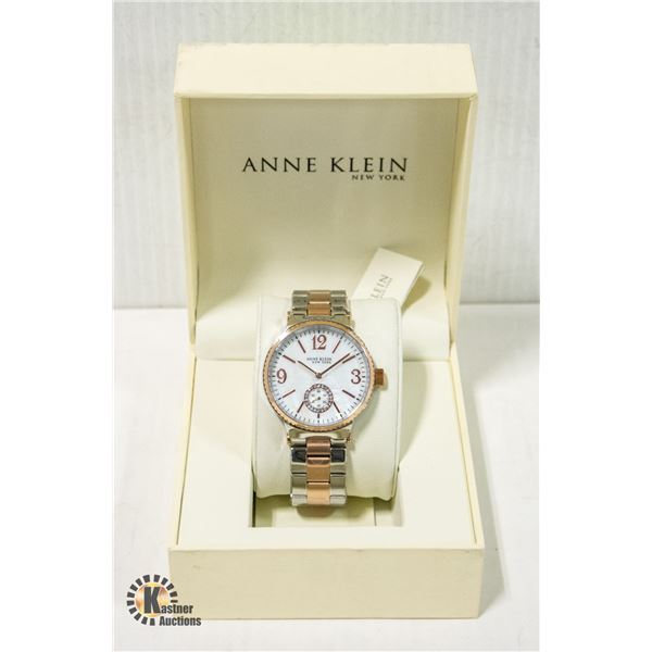 NEW ANNE KLEIN NEW YORK CERAMIC BAND WATCH