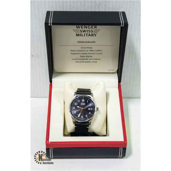 NEW WENGER SWISS MILITARY TELEGRAPH MEN'S