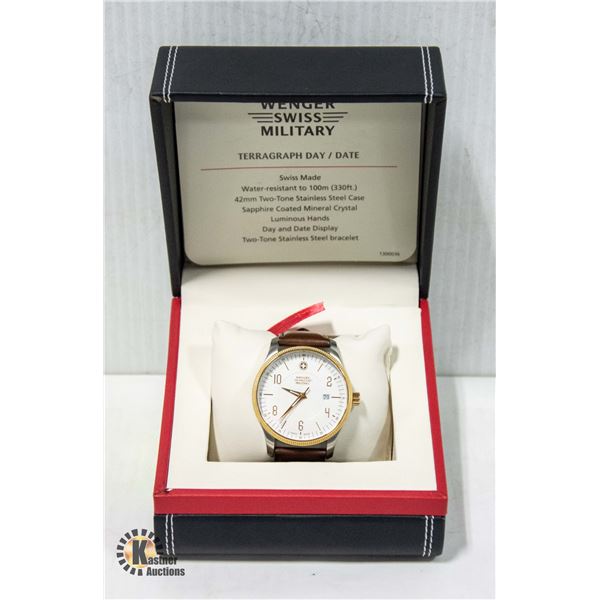 NEW WENGER SWISS MILITARY TELEGRAPH MEN'S