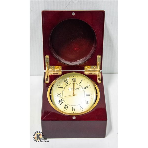 ROSEWOOD DANBURY MINT SPINNING GLOBE DESK