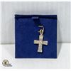 Image 1 : .925 SILVER CROSS WITH CZ STONES
