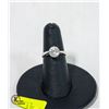 Image 1 : .925 SILVER RING SIZE 6 WITH SPINNING CZ STONES