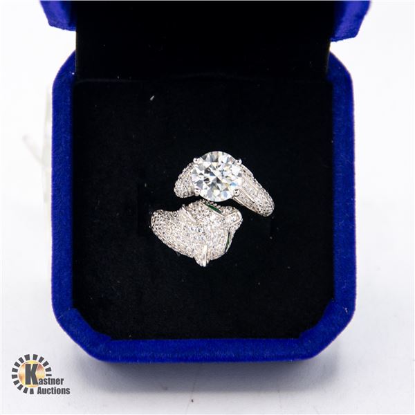 GRA CERTIFIED 2.00 CARAT MOISSANITE SET IN 4 CLAW
