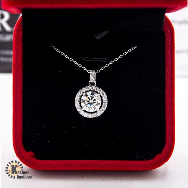 GRA CERTIFIED 3.0 CARAT MOISSANITE CENTER