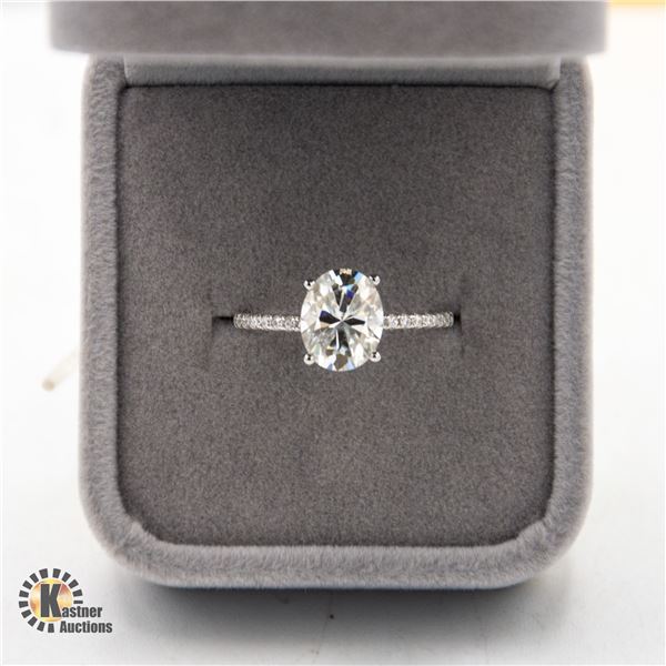 GRA CERTIFIED OVAL CUT MOISSANITE WEIGHING