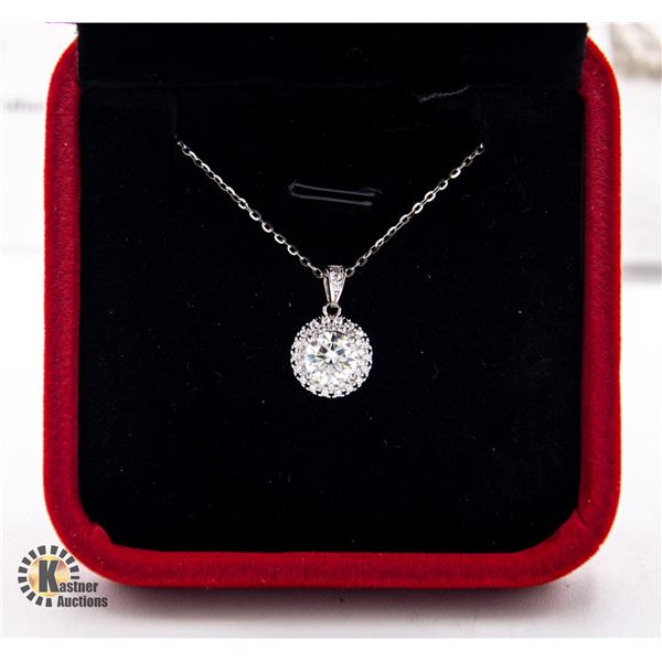 GRA CERTIFIED 1.00 CARAT MOISSANITE CENTER