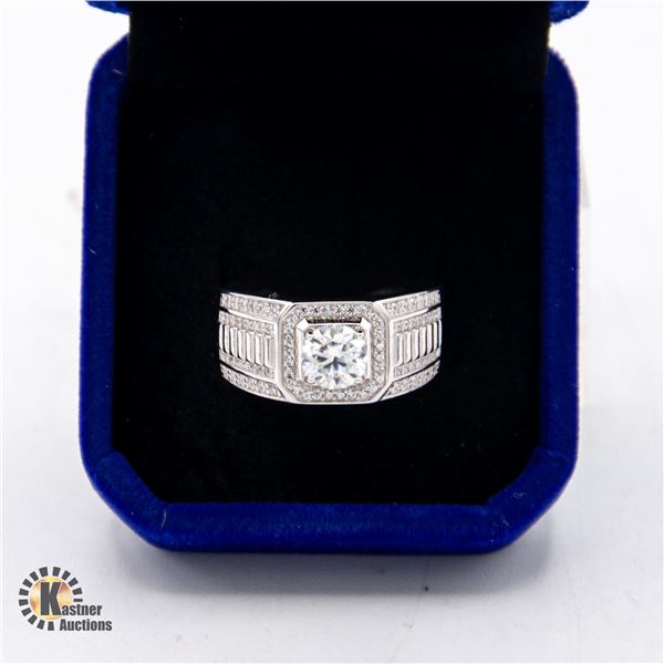 GRA CERTIFIED 1.0 CARAT MOISSANITE WITH 84