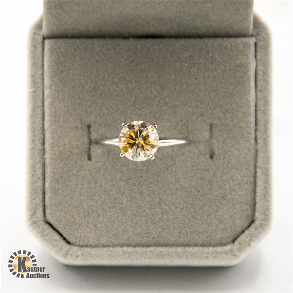 14 KARAT WHITE GOLD RING WITH WHITE GOLD