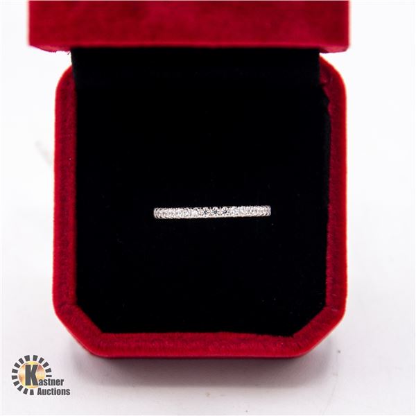 GRA CERTIFIED 0.19 CARAT MOISSANITE SILVER