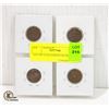 Image 2 : LOT OF 4 USA INDIAN HEAD CENTS