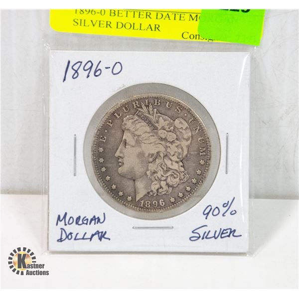 1896-0 BETTER DATE MORGAN SILVER DOLLAR