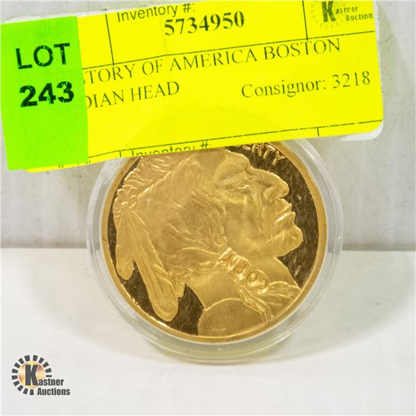 HISTORY OF AMERICA BOSTON INDIAN HEAD