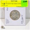 Image 1 : 1941 25 CENT SILVER CANADIAN COIN
