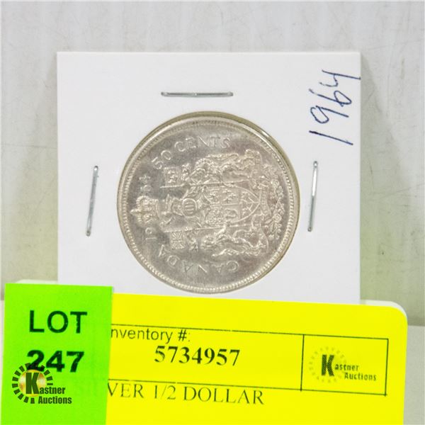 1964 SILVER 1/2 DOLLAR