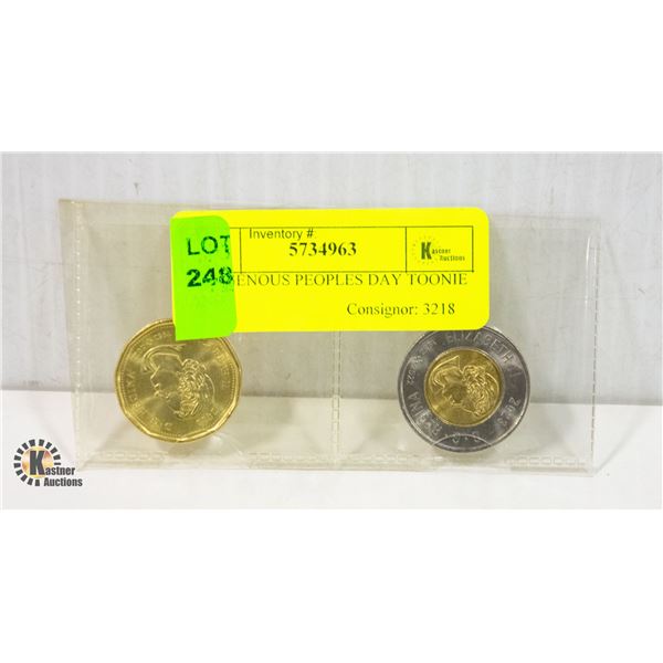 INDIGENOUS PEOPLES DAY TOONIE AND