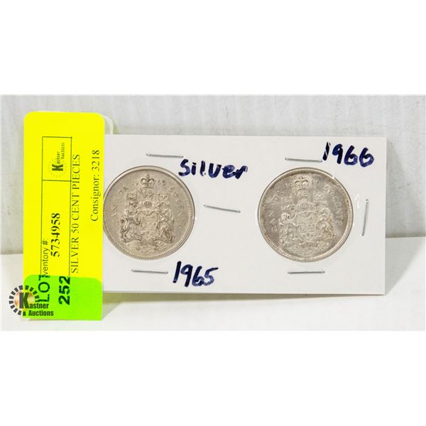 1965-1966 SILVER 50 CENT PIECES