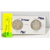 Image 1 : 1965-1966 SILVER 50 CENT PIECES